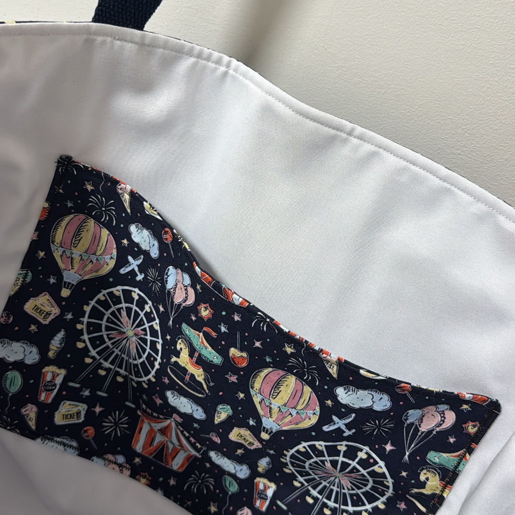 Carnival print shoulder bag