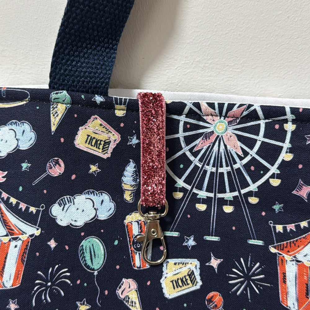 Carnival print shoulder bag