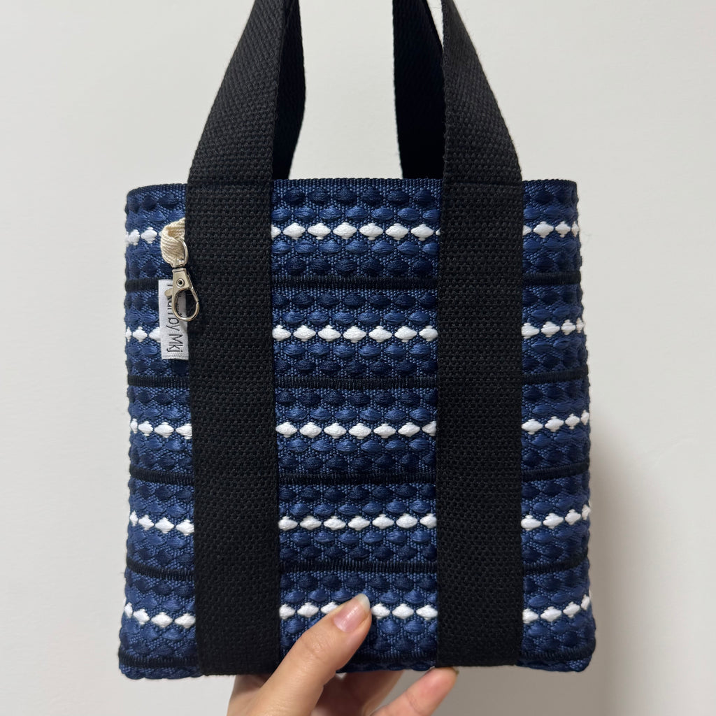 Cushion weave Hand bag Pink (S)