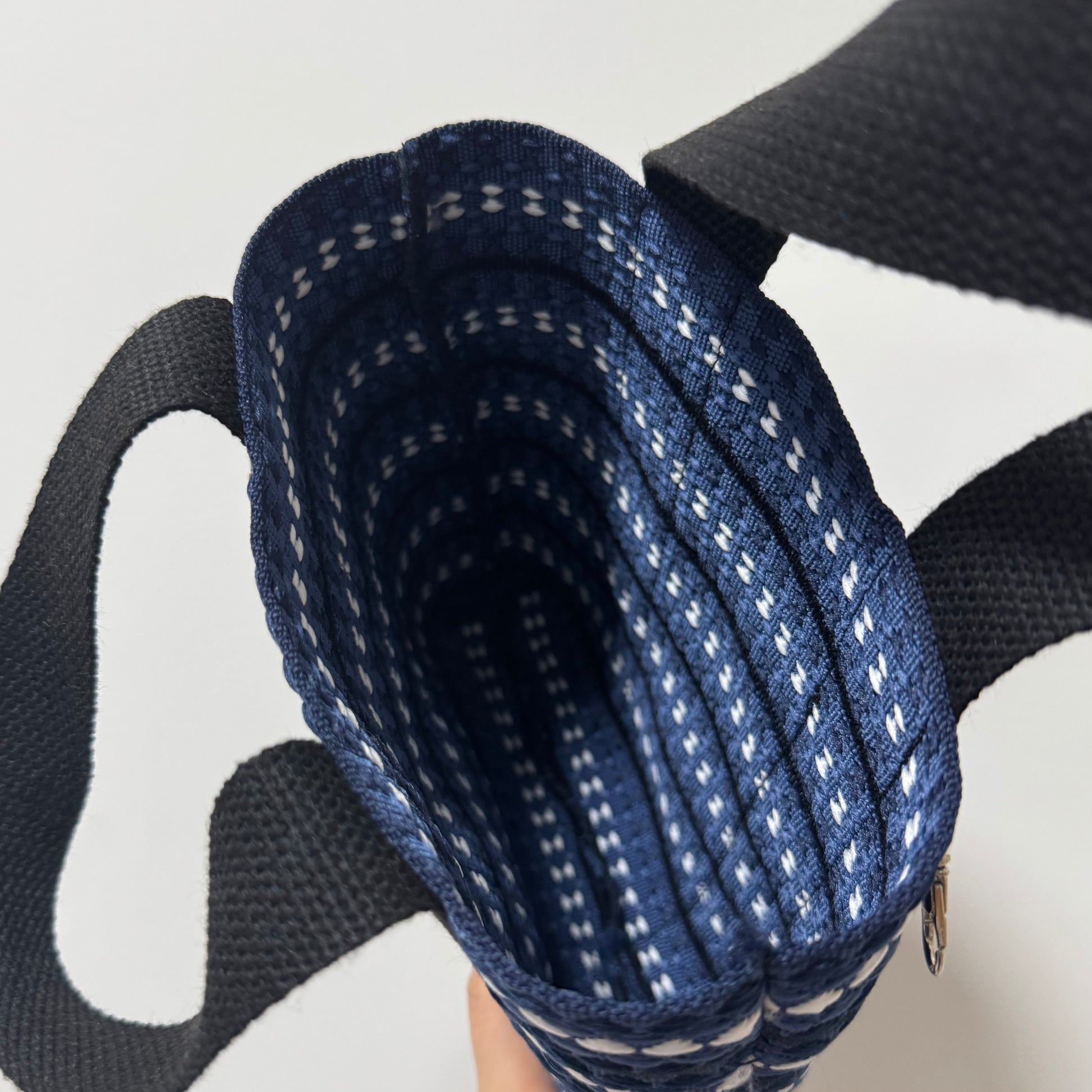 Cushion weave Hand bag Pink (S)